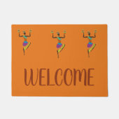 Kunsthandwerksmatte der Afrikanerin Fußmatte (Vorderseite)