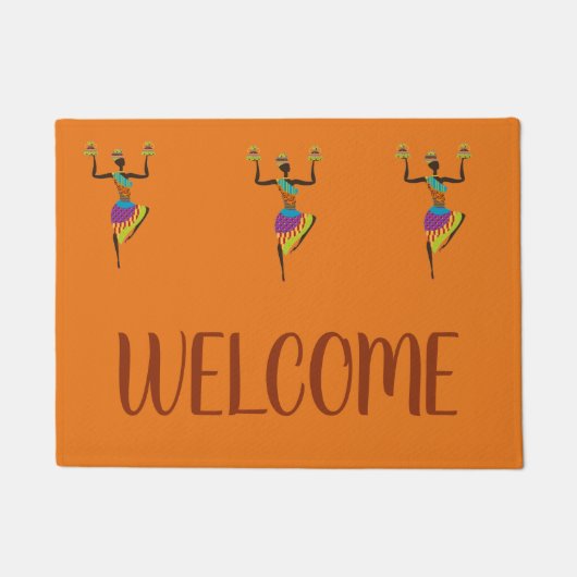 Kunsthandwerksmatte der Afrikanerin Fußmatte (Vorderseite)