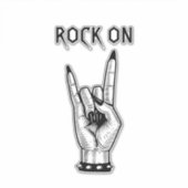 Kunsthandwerksmuster von Hand Rocker Aufkleber (Vorderseite)