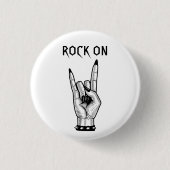 Kunsthandwerksmuster von Hand Rocker Button (Vorderseite)