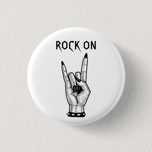 Kunsthandwerksmuster von Hand Rocker Button (Vorderseite)