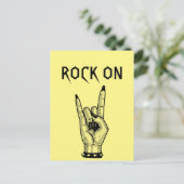 Kunsthandwerksmuster von Hand Rocker Postkarte (Stehend Vorderseite)