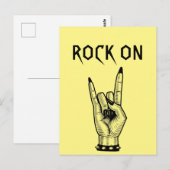 Kunsthandwerksmuster von Hand Rocker Postkarte (Vorne/Hinten)