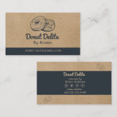 Kunsthandwerkspapier Visitenkarte abgeben (Vorne/Hinten)