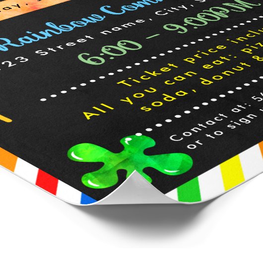 Kunsthandwerksunterricht Flyer Poster (Ecke)