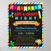 Kunsthandwerksunterricht Flyer Poster (Vorne)