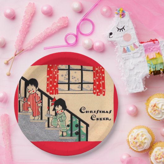 Kunsthaus der 1930er Jahre Deko Weihnachtsmann Pappteller (Party)