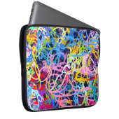 Kunsthintergrund. Nahtloses Muster mit Grunge Laptopschutzhülle (Vorne Rechts)