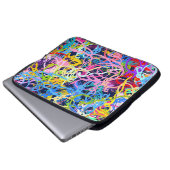 Kunsthintergrund. Nahtloses Muster mit Grunge Laptopschutzhülle (Vorne Knopf)