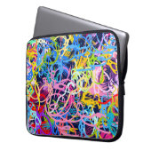 Kunsthintergrund. Nahtloses Muster mit Grunge Laptopschutzhülle (Vorderseite Links)