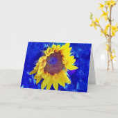 Kunsthistorische Sonnenblume Viviale Farben Kunst  Karte (Gelbe Blume)