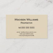 Kunsthistorischer Eiskrembauer individuell anpassb Visitenkarte (Rückseite)