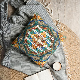 Kunsthistorisches Glas-Mosaikmuster iranische Gesc Kissen