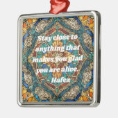 Kunsthistorisches Glas-Mosaikmuster iranische Gesc Ornament Aus Metall (Links)