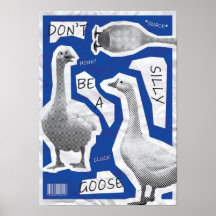 Kunstillustration Sei keine dumme Gans