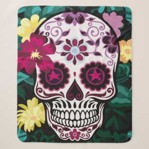 Kunstillustration von SchädelverzierungenBlume, Sc Sherpadecke
