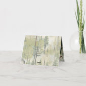 Kunstillustrierung von vereinfachenden Vögeln mode Dankeskarte (Rückseite)