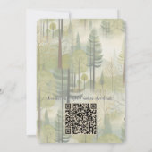 Kunstillustrierung von vereinfachenden Vögeln mode Einladung (Rückseite)