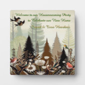 Kunstillustrierung von vereinfachenden Vögeln mode Fotoplatte (Vorderseite)