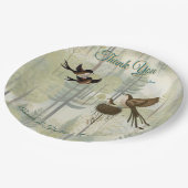 Kunstillustrierung von vereinfachenden Vögeln mode Pappteller