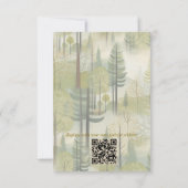 Kunstillustrierung von vereinfachenden Vögeln mode RSVP Karte (Rückseite)