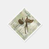 Kunstillustrierung von vereinfachenden Vögeln mode Serviette (Ecke)