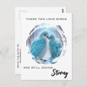 *~* Kunstjubiläum Love Birds Winter AP54 Postkarte (Vorne/Hinten)