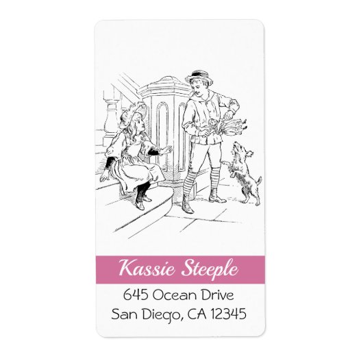 Kunstjunge aus den 1800er Jahren, die ein Mädchen (Vorne)