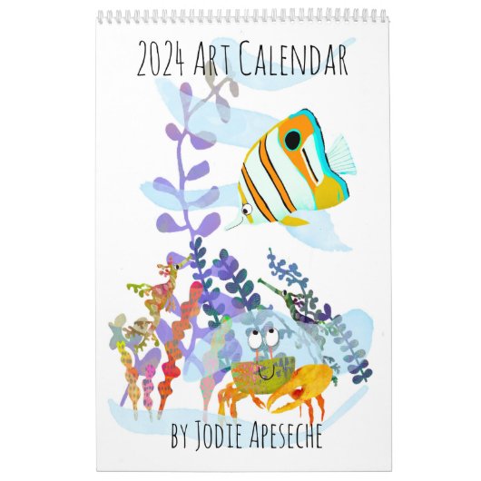 Kunstkalender 2024 von Jodie Apeseche Kalender (Titelbild)