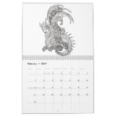 Kunstkalender für Schwarz und Weiß Kalender (Feb 2027)