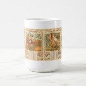 Kunstkalender im Jugendstil der viktorianischen Är Kaffeetasse (Mittel)