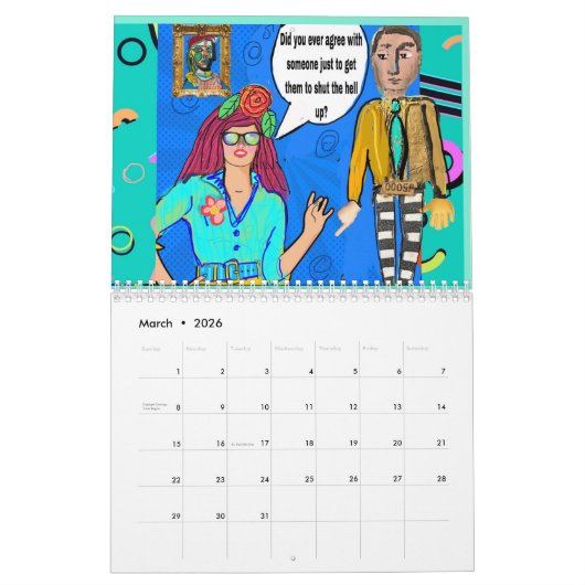 Kunstkalender Kalender (Mär 2026)