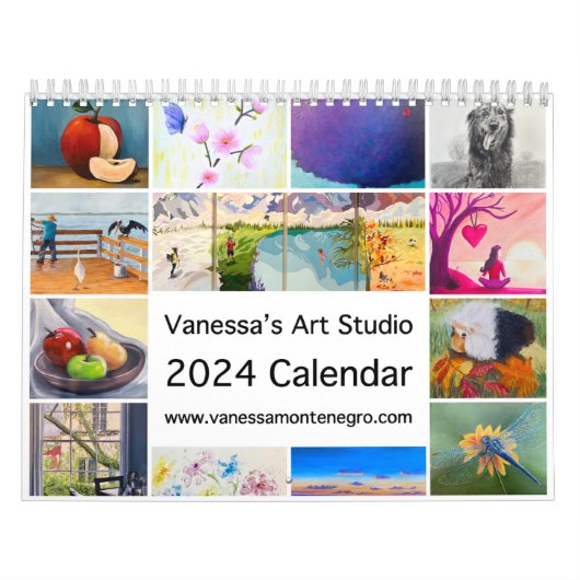 Kunstkalender Vanessa 2024 Art Studio Kalender (Titelbild)