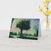 Kunstkarte des Impressionisten Mondlicht Trees Karte (Gelbe Blume)
