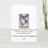 Kunstkarte/Einladung: Mucha: Die Beatitudes Karte (Rückseite)