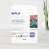 Kunstkarte: Happy Bird Day im Zoo.Happy Birthday Karte (Rückseite)