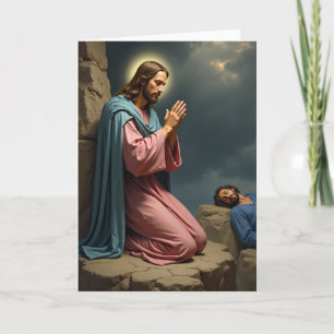 Kunstkarte mit Gebet und Reflexion Karte