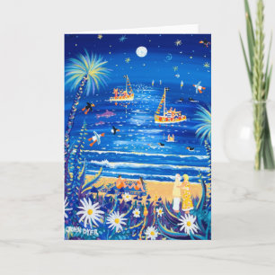 Kunstkarte: Mondlicht und Liebe. Karte