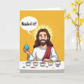 Kunstkarte "Nailed It" Karte (Gelbe Blume)