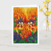 Kunstkarte: "Time Watches Us: Fall" Karte (Gelbe Blume)