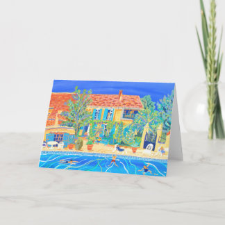 Kunstkarte: Urlaub in der Provence Karte