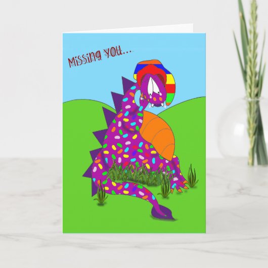 Kunstkarte, "Vermisstes Du", Originalwerk Karte (Vorderseite)