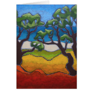 Kunstkarte von einer ursprünglichen Malerei