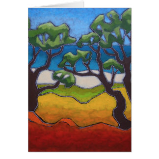 Kunstkarte von einer ursprünglichen Malerei