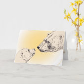 Kunstkarten für Polar Bear Art Cards Art Card des  Karte (Gelbe Blume)