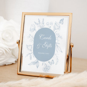 Kunstkarten und Geschenke der blauen Linie Poster