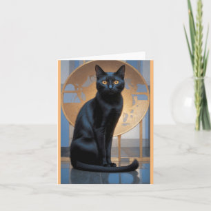 Kunstkatze Dankeskarte