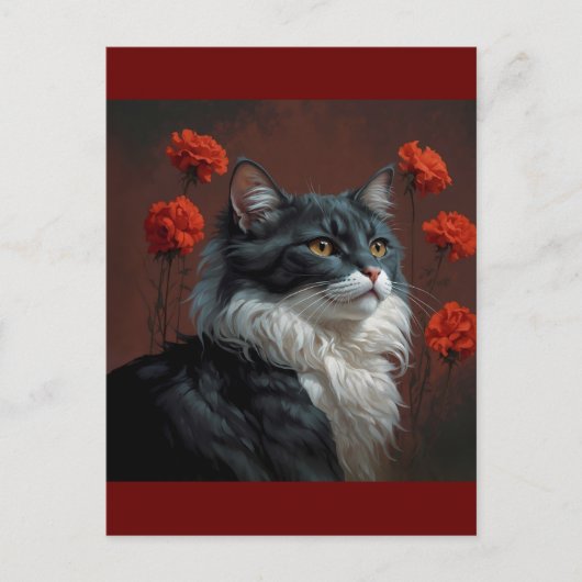 Kunstkatze Postkarte (Vorderseite)