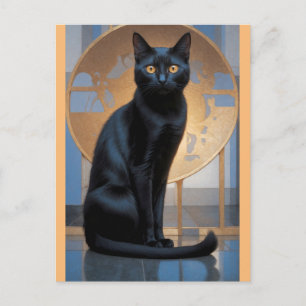 Kunstkatze Postkarte