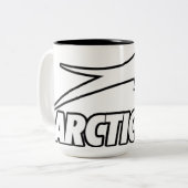 Kunstkatze Zweifarbige Tasse (Vorderseite Links)
